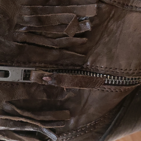 Allsaints Bonny Valley distressed fringed booty - Picture 15 of 16